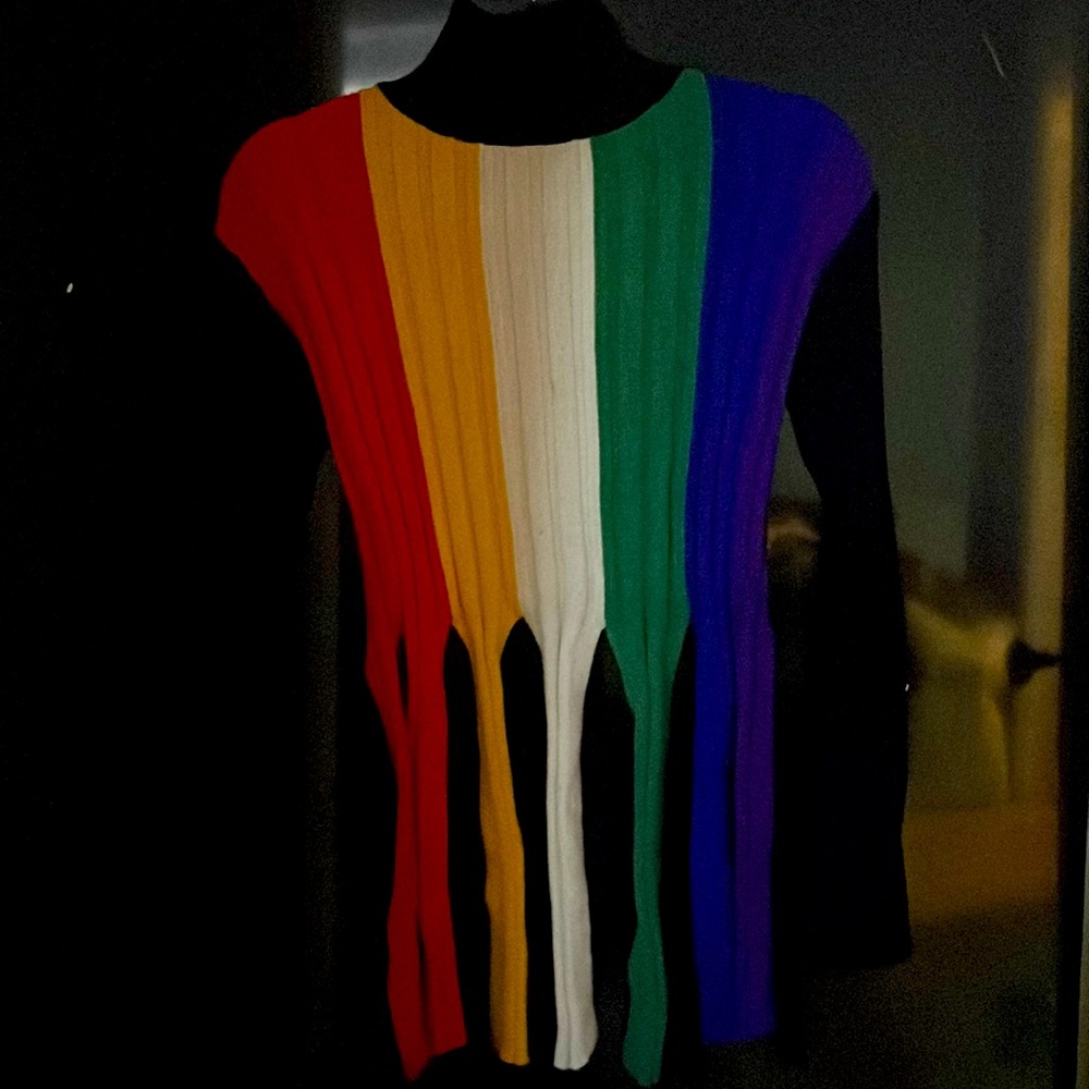 No. 1 Boutique rainbow sweater